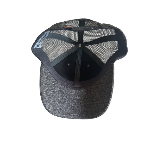 K-Products Gray & Black Mesh Snapback Trucker Hat With Wing Logo - Picture 5 of 6